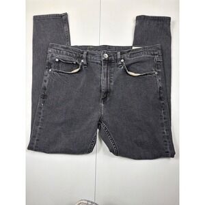 Rag & Bone Men's Black Skinny Jeans 34x32 Washed Black Denim